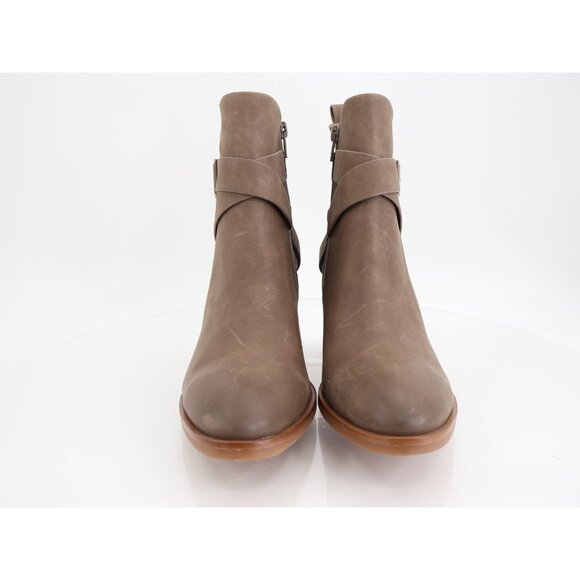 Korks Kork Ease Shyla Bootie Womens 9.5 M Vegan Tan Leather Block Heel Pointed - Picture 3 of 12